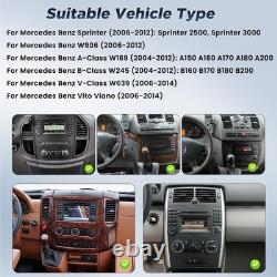 Autoradio pour Mercedes Benz Sprinter W906 W169 W245 W639 Vito Viano, SH2AMETL