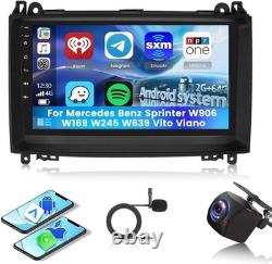 Autoradio pour Mercedes Benz Sprinter W906 W169 W245 W639 Vito Viano, SH2AMETL
