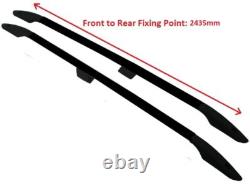 Barres de Toit Noir Pour Mercedes Vito Viano 2014+ Swb Camionnette Haut Alu Rack