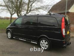 Barres de Toit + Verrouillage Cross pour Mercedes Vito Viano 2014+ Elwb Van Alu