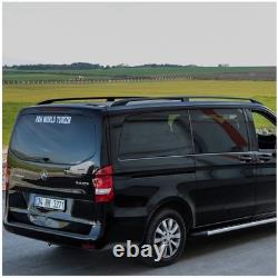 Barres de toit MERCEDES W639 W447 VITO VIANO COURTES L1 NOIRES Durables