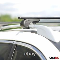 Barres de toit Transversales pour Mercedes Viano Vito 2003-2014 Fer Noir