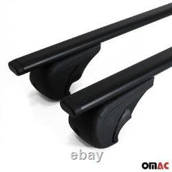 Barres de toit Transversales pour Mercedes Viano Vito 2003-2014 Fer Noir