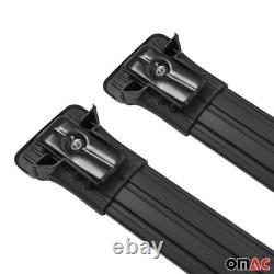 Barres de toit transversales pour Mercedes Vito Viano W639 en Aluminium noir