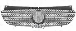 Calandre Fontgrill Grille pour Mercedes Vito/Viano (W639) 2003-2010 Noir