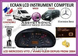 ECRAN LCD COMPTEUR ODB de MERCEDES VITO / VIANO à partir de 2004! Sous 48H