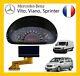 Ecran Obd Compteur Lcd De Mercedes Vito / Viano à Partir De 2004 Vendeur Pro