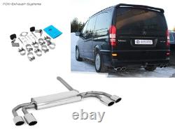 Échappement Sport Mercedes Vito Viano W639 V639 Avec Pneumatique Chaque 2x115x85