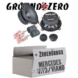 Ground Zero Haut-Parleur pour Mercedes Vito W639 13cm System-Einbauset Paire
