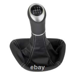 ICT Pommeau de levier cuir pour Mercedes W639 Vito Viano couture argent B66