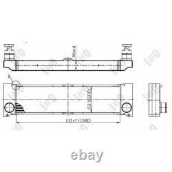 Intercooler Turbo Refroidisseur Convient pour Mercedes-Benz Vito Bus W639 Viano