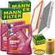 Mann Kit D'inspection + 10l Mannol 5w-30 Huile Convient Pour Mercedes Viano Vito