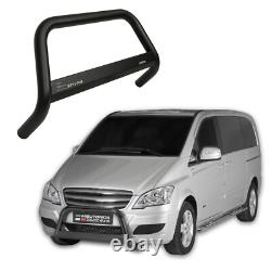 Pare Buffle Noir Protection Avant Pour Mercedes Vito/Viano 2010-2014
