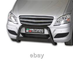 Pare Buffle Noir Protection Avant Pour Mercedes Vito/Viano 2010-2014