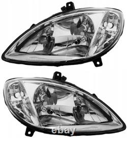 Pour Mercedes Vito Viano W639 2003-2010 2x Phare Avant D+g Électrique