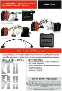 Pour Mercedes Vito Viano W639 Can-Bus Adaptateur Autoradio Câble Du Volant