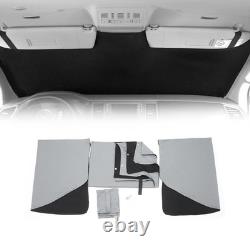 Rideaux pare-soleil magnétique pour Mercedes Vito Viano W639 2003-2014 Gris-Noir