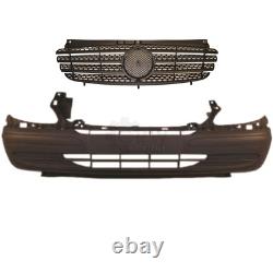 Set De Pare-Chocs Avant + Grille Pour Mercedes Viano / Vito W639 Année 03-10