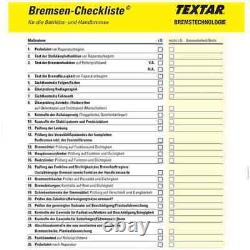 Textar Disques de Frein + Garnitures Arrière pour Mercedes Viano Vito Bus W639