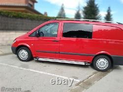 Toit Rail pour Mercedes Vito Viano 2014+ Swb Camionnette Alu Haut Rack Tuning