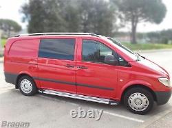 Toit Rail pour Mercedes Vito Viano 2014+ Swb Camionnette Alu Haut Rack Tuning