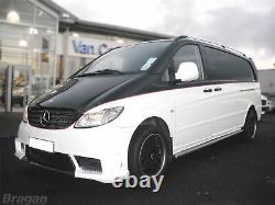 Toit Rail pour Mercedes Vito Viano 2014+ Swb Camionnette Alu Haut Rack Tuning