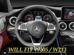 Volant CUIR NEUF MERCEDES AMG 14+ W205 W213 W447 Vito Viano style 18+
