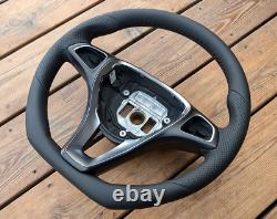 Volant CUIR NEUF MERCEDES VITO VIANO W447 V250 CLASSE V FOND PLAT