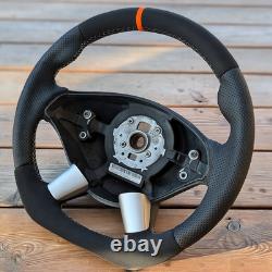 Volant CUIR NEUF pour MERCEDES VITO VIANO 10-14 W639 FOND PLAT orange