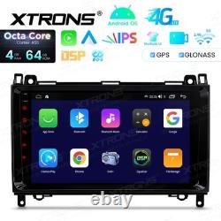 XTRONS AUTORADIO Mercedes Classe A B VITO VIANO GPS Android 14 WiFi 4G Carplay