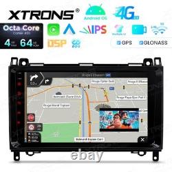 XTRONS AUTORADIO Mercedes Classe A B VITO VIANO GPS Android 14 WiFi 4G Carplay